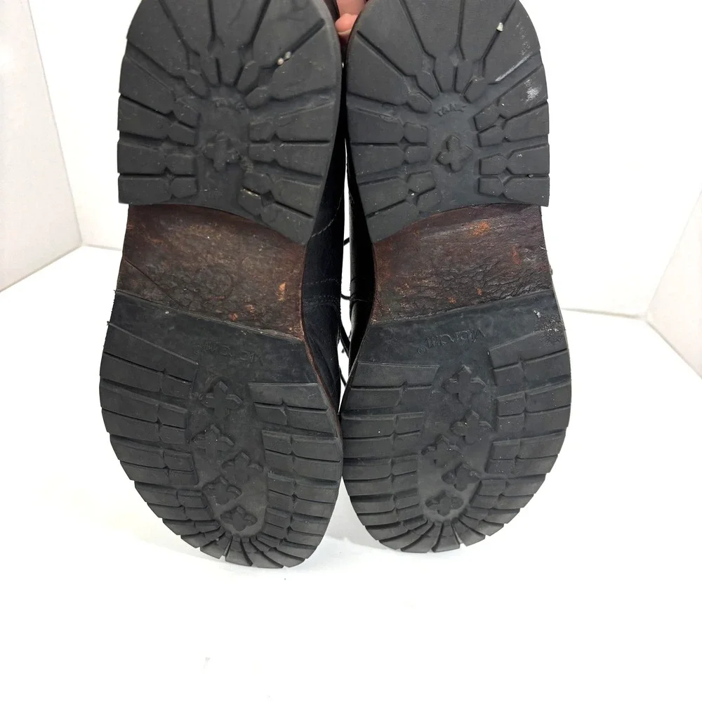 Vintage Timberland Lace Up Chukka Boots Shoes Mens Size 9 Black Leather Ankle